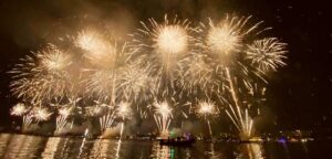 Fireworks in Cannes by Catamaran from Mandelieu-la-Napoule